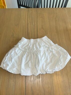 No Boundaries White Bubble Skater Skirt